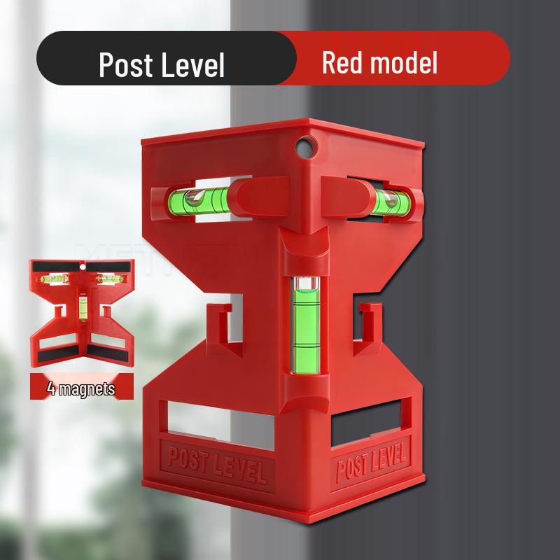 Multi-function Vertical Precision Level Ruler for Pole and Railing Installation