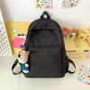 New Backpack Simple Atmosphere Junior High School Students' Schoolbags Leisure Shopping Solid Color Ladies' Backpacks