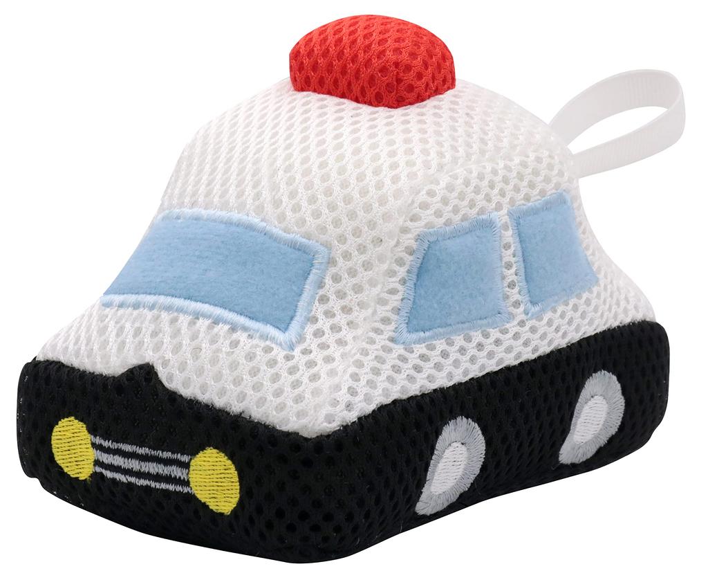 Ikeda Kogyosha Police Car Bathtime Plush Toy Sponge Plush 009250560 [Body / Toy]