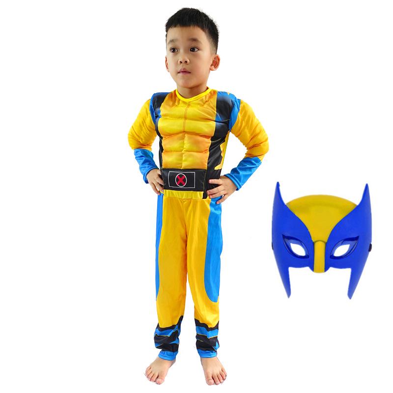 Kids' Muscle Werewolf Wolverine Halloween Cosplay Costume - Avengers Anime Performance Wear