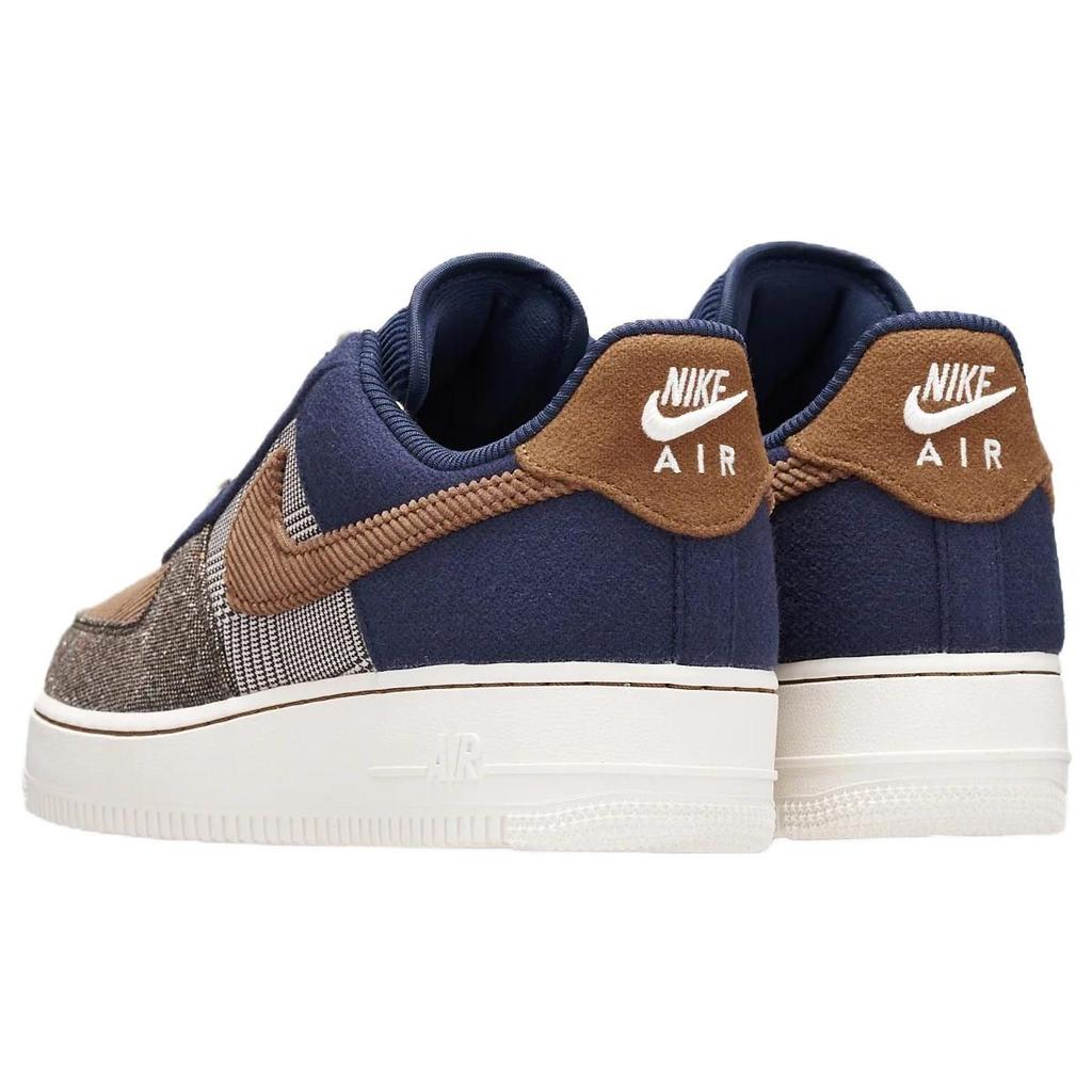 Nike נייקי אייר פורס 1 07 פרימיום טוויד קורדרוי נעלי סניקרס לגברים חום נייבי חצות חום אייל FQ8744-410