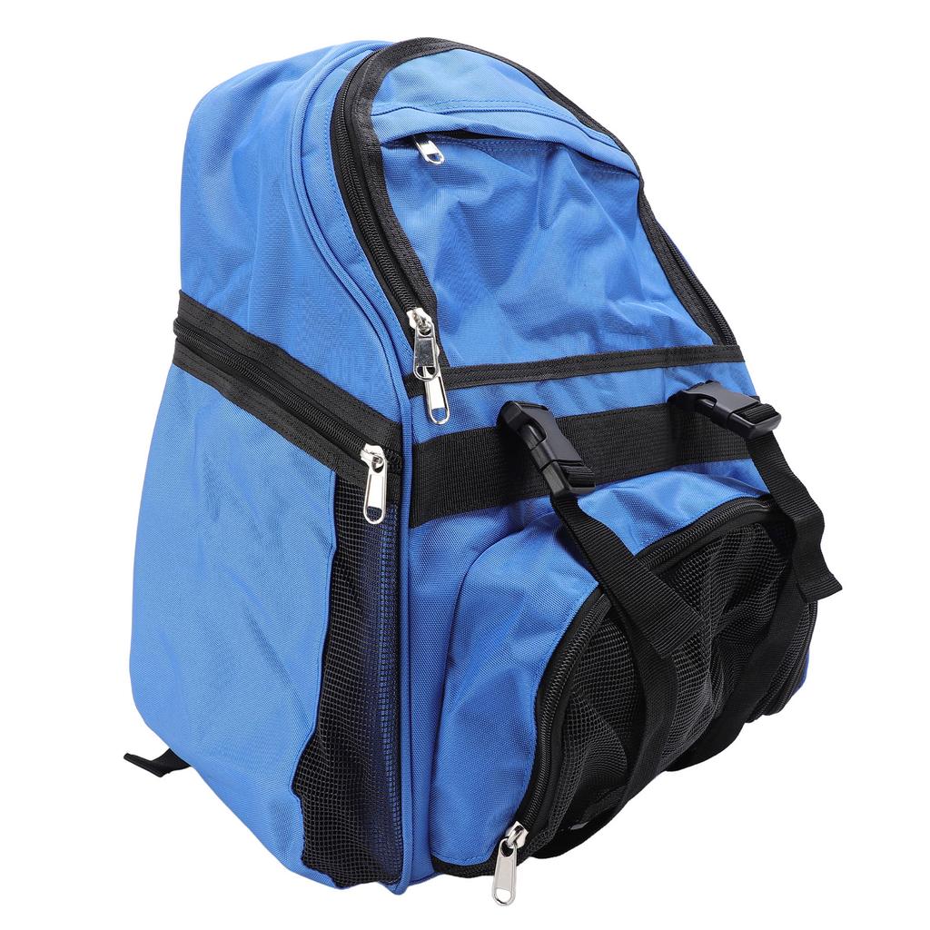Large Capacity Backpack Oxford Cloth Sports Equipment Tool Bag for Football Basketball Clothing Towel Blue