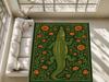 Crocodile Rug, Motif Crocodile Rug, Animal Pattern Rugs, Home Decor, Alligator Decor Rug,Natural Touch for Your Living Room