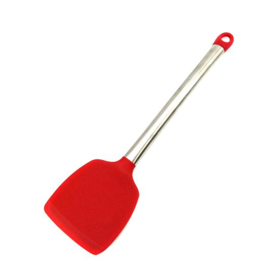 Silicone Non-stick Spatula Soup Scoop Colander Scraper Kitchen Cooking Tool Sale Goods