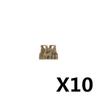 10PCS/LOT MOC Military Building Blocks Soldiers Figure Vest Helmet Belt Mask Earphone Bricks Army Accessories Toys J021