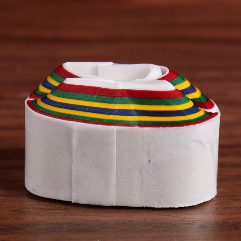 Northern Magic Props Double Layer Unbreakable Paper Streamers - White & Colorful for Stage Performances, Holidays, & Events