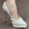 Temperament white French wedding shoes senior 2025 new pearl pointed bridal bridesmaid dress single shoes