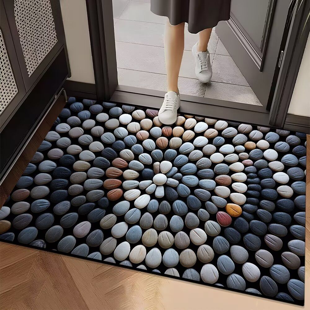 

Впитывающий коврик для ванной комнаты и туалета, противоскользящий и износостойкий коврик для ног, коврик для входной двери 40cm*60cm