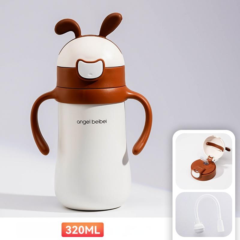 GIANXI Sippy Cup 320ML Stainless Steel Baby Products Children's Cup Home Thermos Cup Study Drink Cup Cute Water Bottle