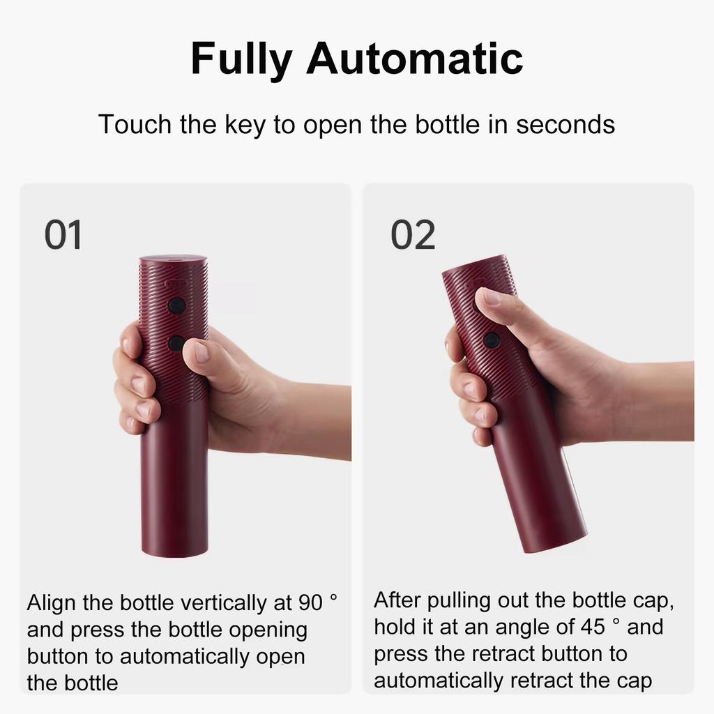 Electric Wine Opener Automatic One-click Button Corkscrew Remover Rechargeable Wine Opener for Home Kitchen Party Wedding