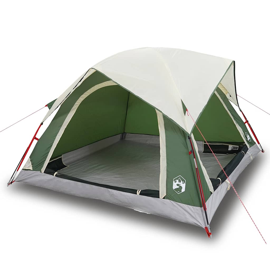 Vidaxl Tourist Tent, 4-Person, Green, Waterproof