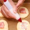 Backdekorationsstift Verdickter Silikon-Spritzbeutelstift Wiederverwendbarer Schokoladen-Marmeladen-Dressingstift für Backen und Salat