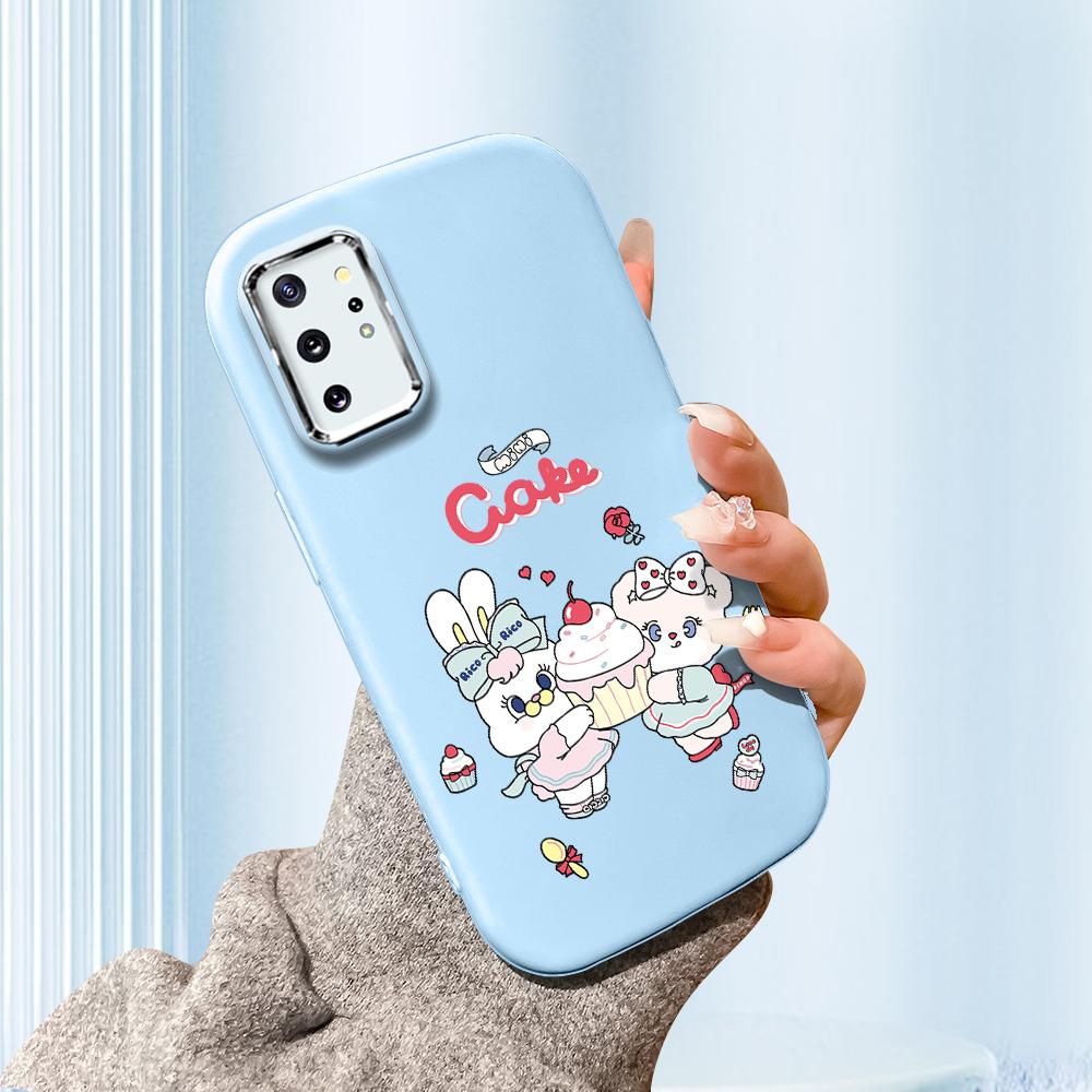 

Сплошной цвет с серебряным краем линзы, жирный корпус, Мягкий ТПУ, жидкий силиконовый чехол, противоударный чехол для телефона для Xiaomi Redmi Samsung Samsung A25 5G синий