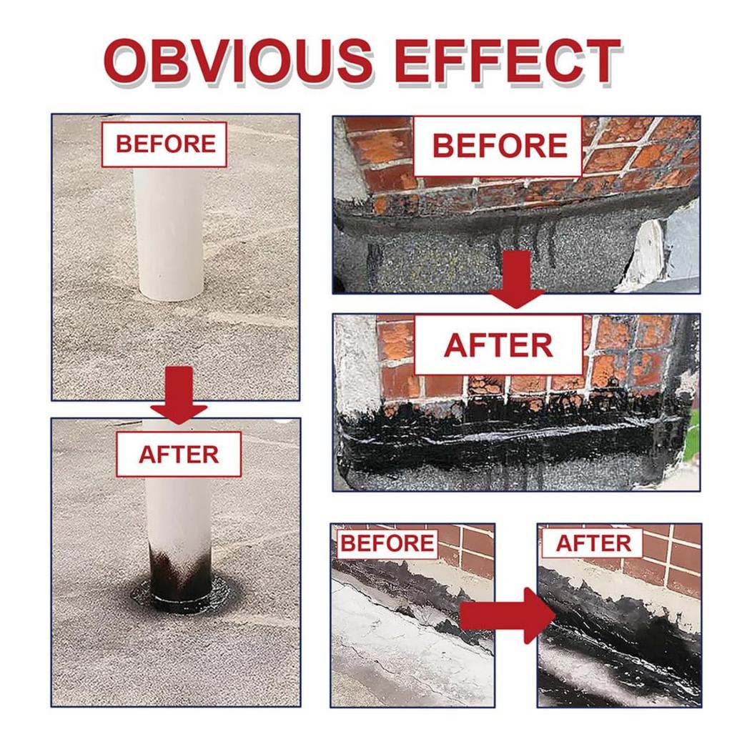 Leak Sealant Spray With Brush, Leak Waterproof Sealant Spray, Sealant For Exterior Wall Works With Most Materials100ml