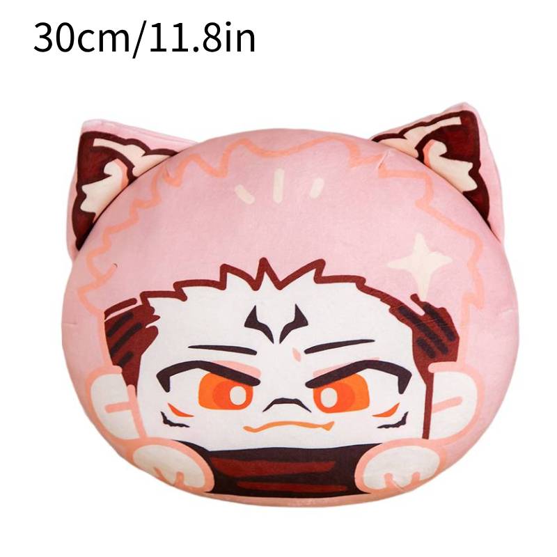 

Плюшевая подушка-игрушка Jujutsu Kaisen, мультяшная кукла-подвеска с принтом, декор Годжо Сатору Sukuna,30cm/11.81in