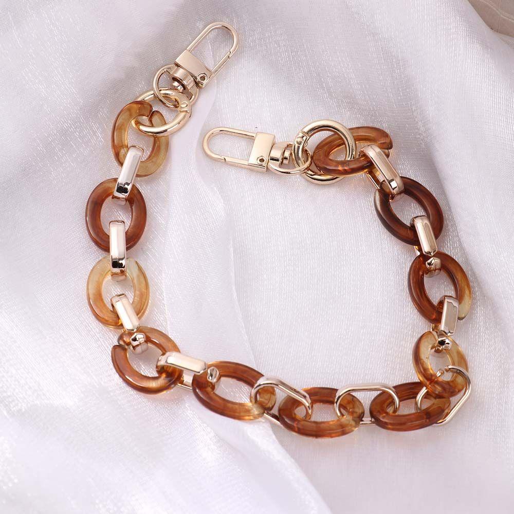 Girls Women Acrylic Purse Chain Handbag Bag Straps Replaceable Bag Chain Shoulder Bag Accessories