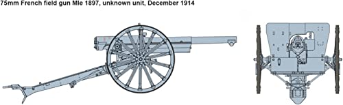IBG 1/35 French 75mm Schneider M.1897 Field Gun, World War I Type, Plastic Model Kit PB35067