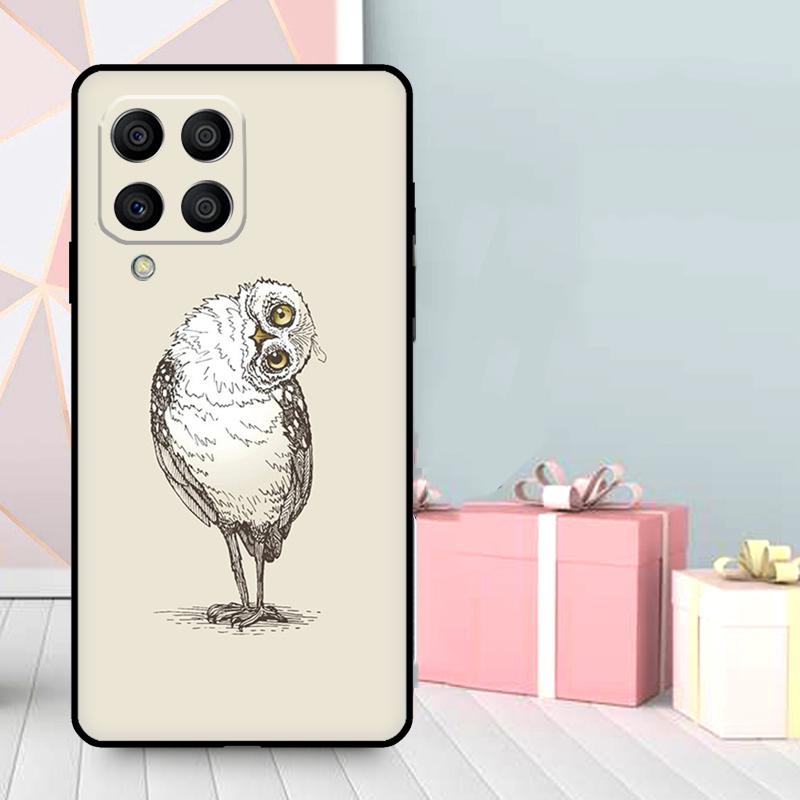 Cute Owl Cartoon Case For Samsung Galaxy M56 M52 M32 M53 M16 M11 M21 M31 M35 M12 M13 M14 M15 M36 M55 M34 M54