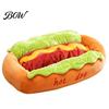 Soft Corduroy Pet Nest Hot Dog Bed, Cute Cozy Snuggle Removable Washable Pad, Funny Warm Sleeping Bed for Kittens Bun Plush Small Dogs Cats