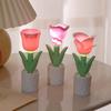 Tulip Nightlight Bedside Lamp Desk Accessories Bedside Atmosphere Light Home Decoration Photo Props Birthday Decoration