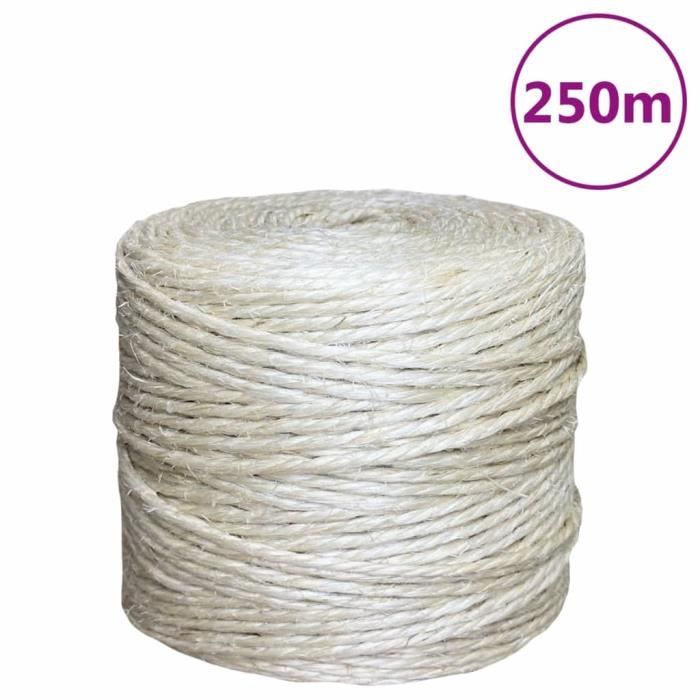 VidaXL Corde 100 % Sisal 4 Mm 250 M 155010