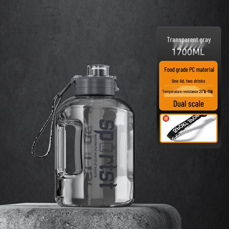 Large Capacity Sports Water Bottle - Portable Plastic for Fitness, Students, and Everyday Use