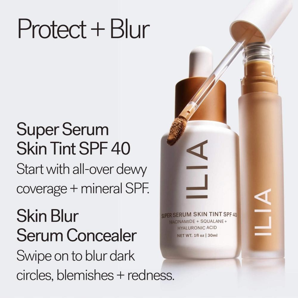 Ilia Skin Blur Serum Concealer With 12 Hour Wear .2 Fl Oz 6ml Taffeta 22c Medium With Cool Undertones