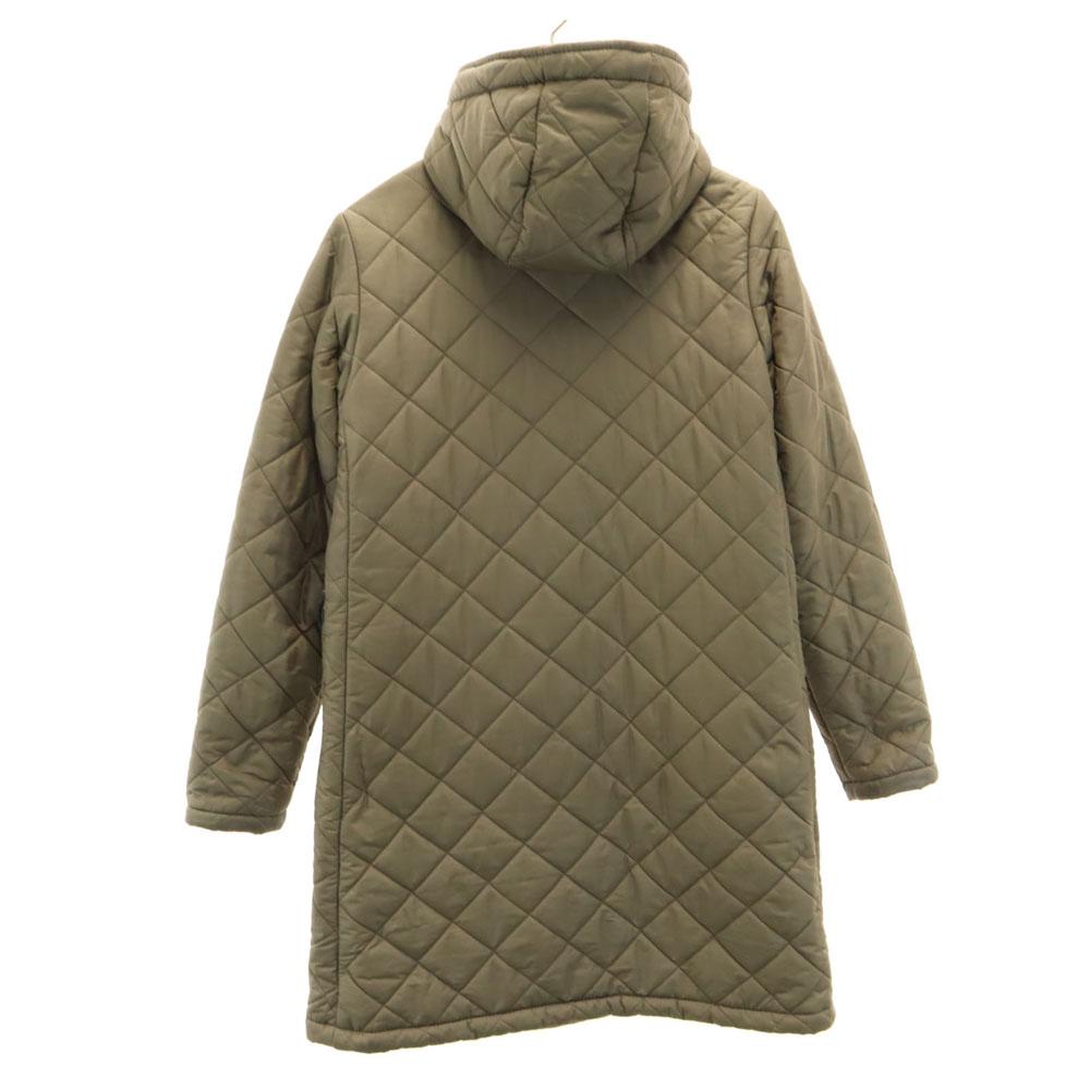 MACKINTOSH SCOTLAND Made In USA Quilted Coat 36 Khaki Back Bore Women Used