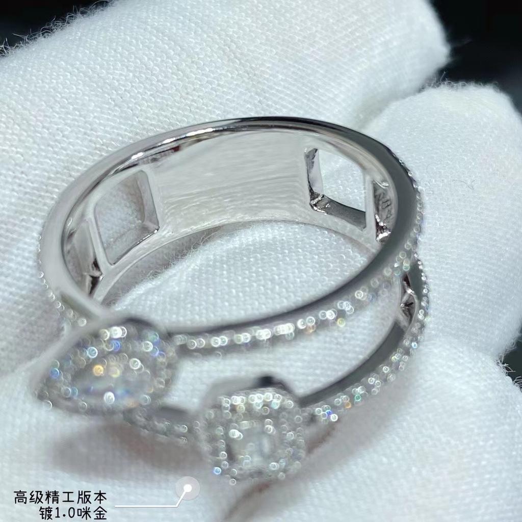 High Quality New 2023 Trend Classic Sale Selling Hot Brand Gifts Europe Famous Luxury Jewelry Rings For Women Zircons Water Drop