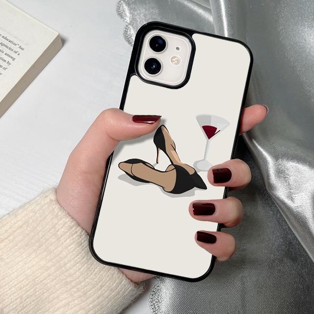 Red Wine Glass Phone Case for iPhone 17 Air 16 15 14 12 13 PLUS 11 PRO MAX Back Fundas coque Cover Shell