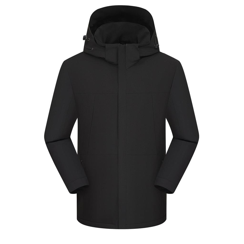 Personalized Windproof 3-in-1 Jacket: Solid Color, Custom Logo, Unisex Design, Thick Workwear
