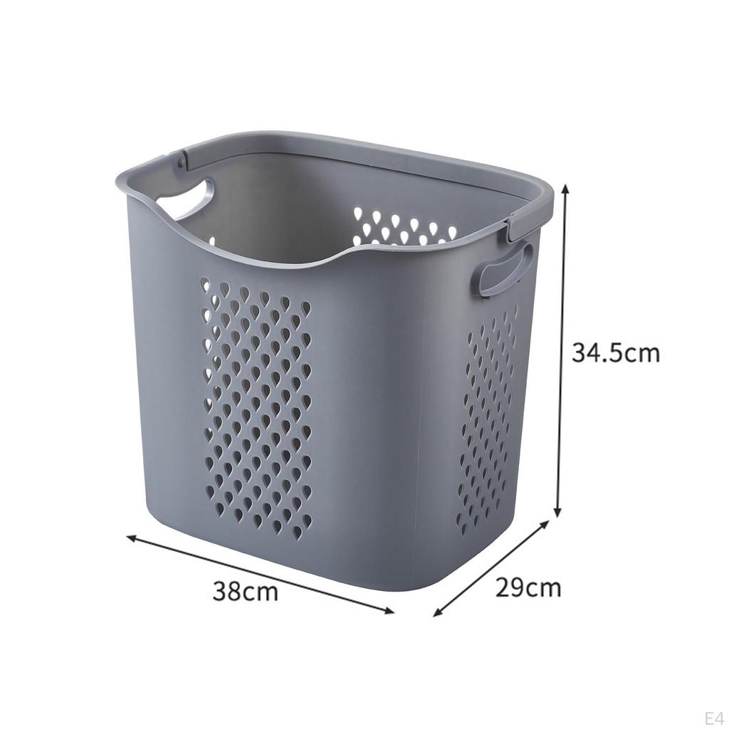 Household Laundry Basket Storage Baskets Toy Bins Organizer, Multifunctional with Handles
