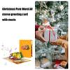 Musical 3D Christmas Greetings Card Beautiful Holiday 3D Popup Christmas Card with Music for Home or Office Decors