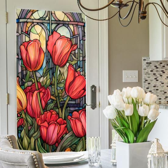 Pellicola Decorativa Per Finestre Con Scimmia, Stile Vintage, Blocco UV, Antisfondamento, 60x90 Cm (2 Pezzi), Static Cling