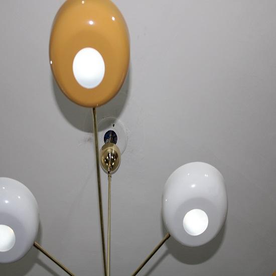 Lustry Sputnik 8 Arms, italské stropní svítidla v italském stylu Stilnovo, lampy, svítidla