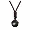 16mm Tiger Eye & Amethyst Obsidian Pendant Necklace for Men