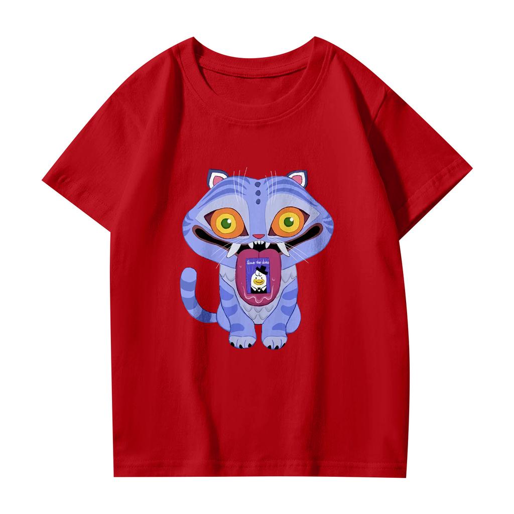 Fashionable Round Neck Short Sleeve Work Clothes Printed Tops For Womens Summer Tops