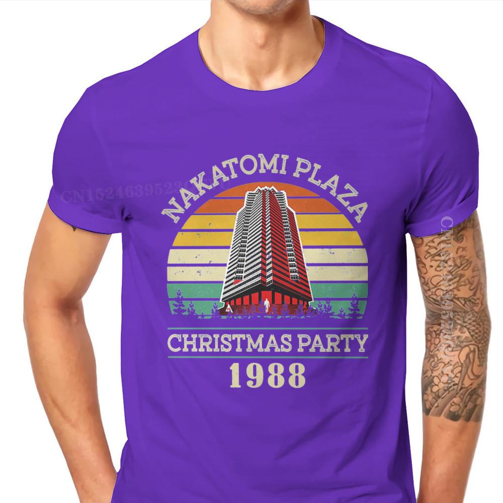 Movie Christmas Party 1988 Man Tshirts Retro Vintage Nakatomi Plaza Individuality Men T Shirts Clothing