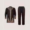 2025 Trendy Men's African Embroidered Suit & Trousers Set