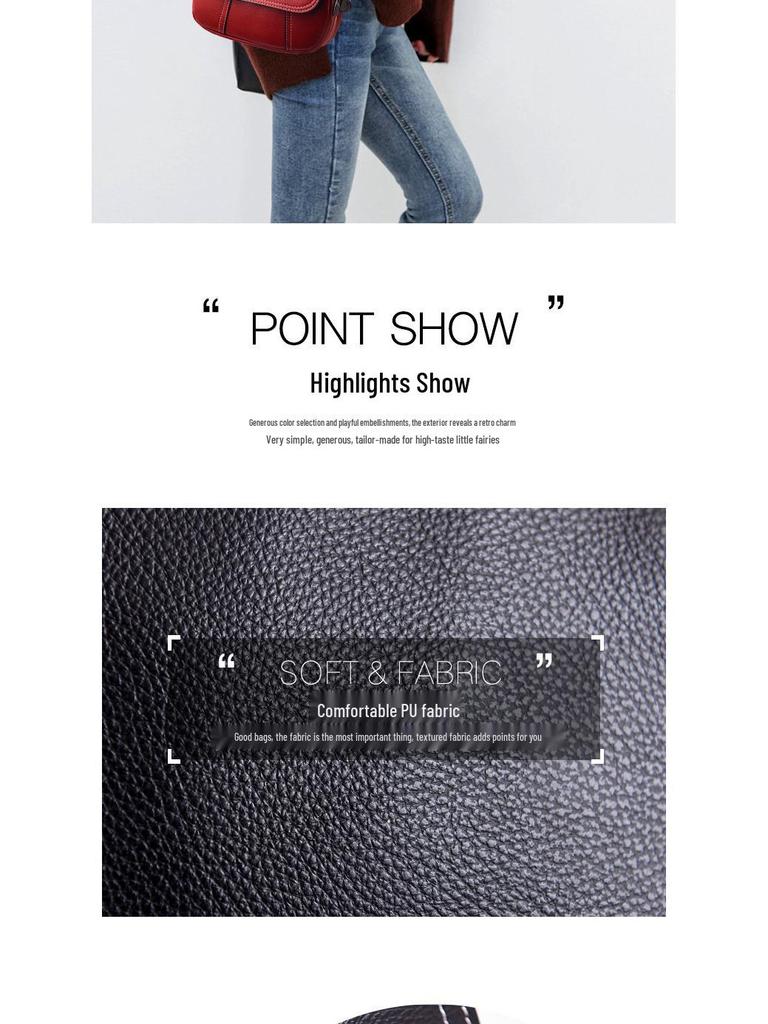 Women's Autumn/Winter 2025 Korean Style Round Crossbody Bag