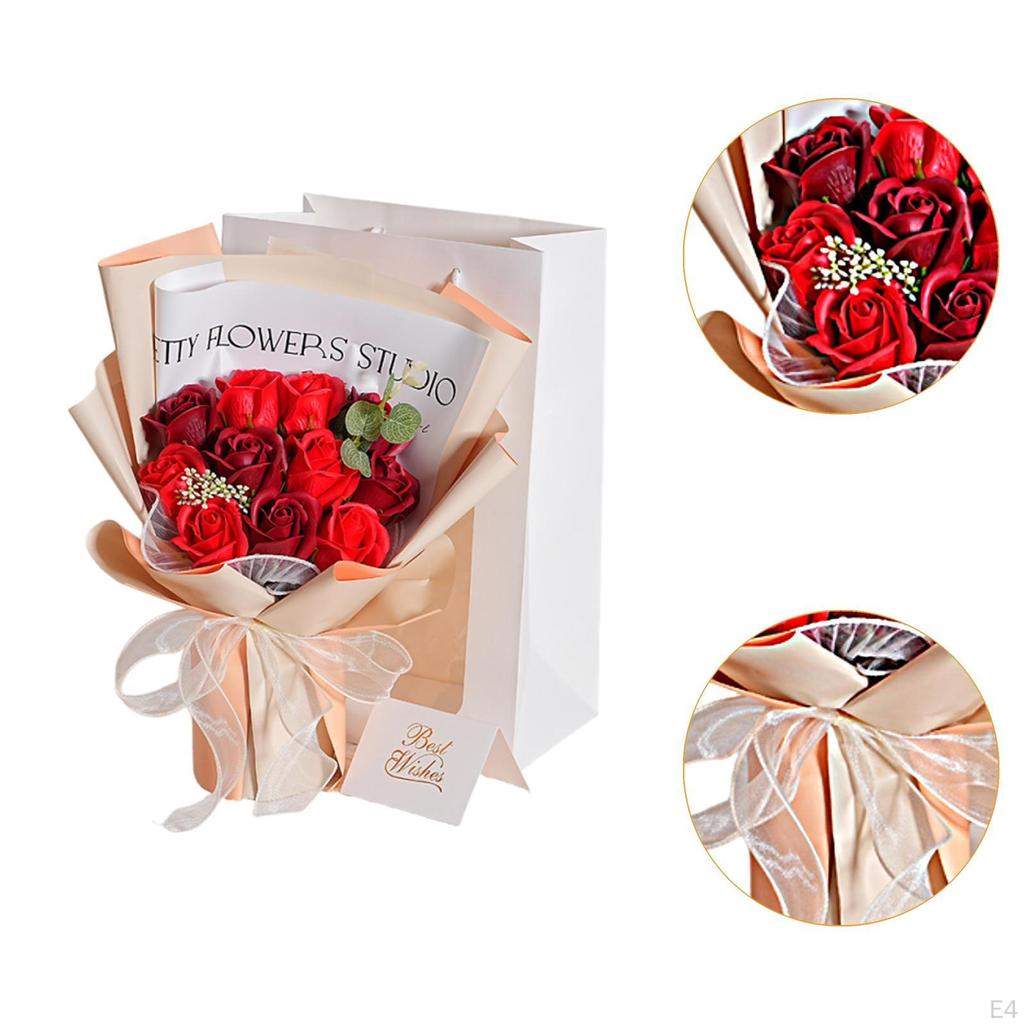 Konservierte Rosen Künstliche Tischdekorationen Romantische Seifenblumen für Valentinstag Zeremonie