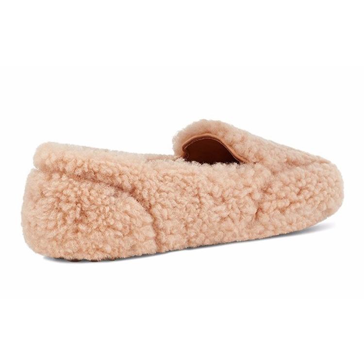 (WMNS) UGG Hailey Fluff Loafer Slip-On 'Pink Peach' Women's 1095108-BNZ