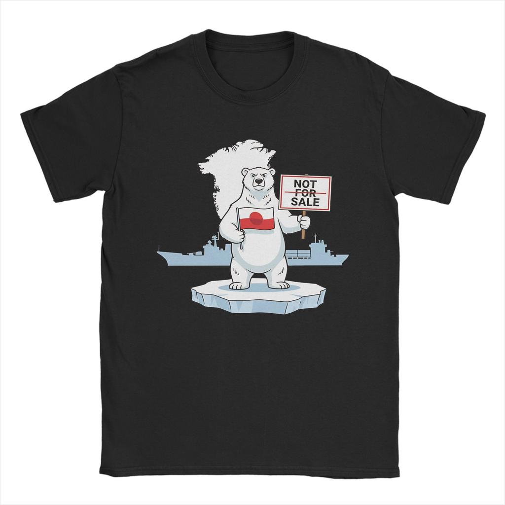 Make Greenland Great Again T Shirt Beach 100 Cotton TShirts For Unisex Harajuku Casual Tshirt ShortSleeve Streetwear Top Tees