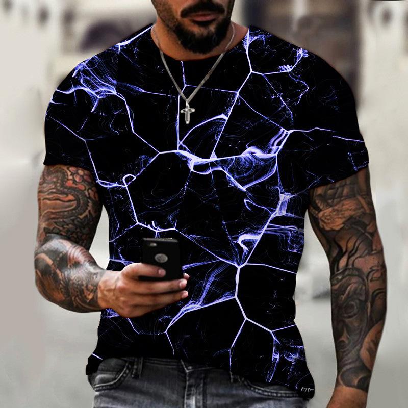 Terror Magma Trend Print 3D T-shirt Fashion for Men's Summer T-shirt