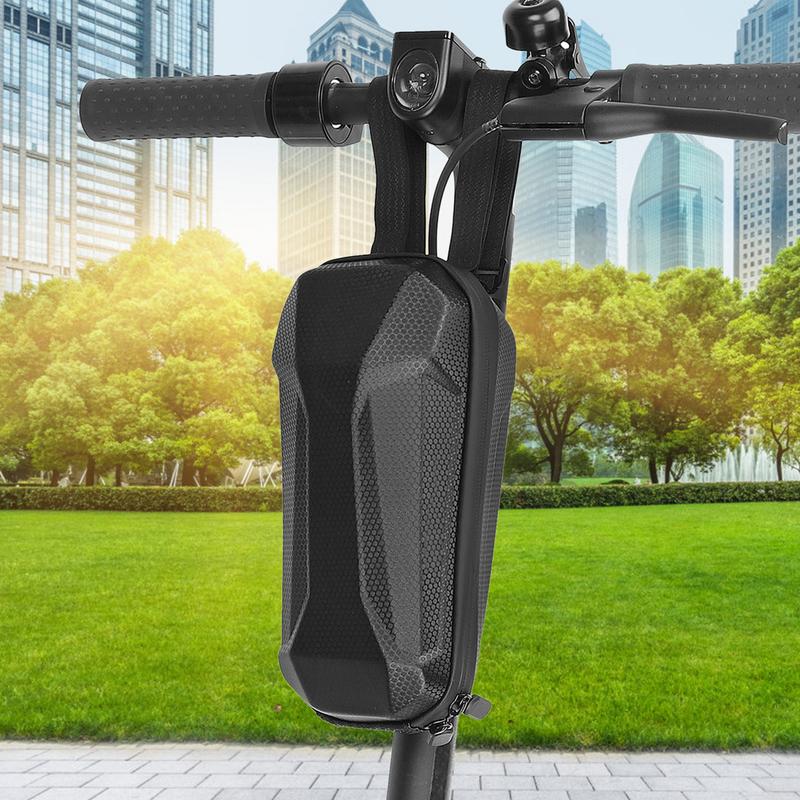Electric Scooter Bag Waterproof EVA Hard Shell Storage Bag with 2L Capacity Quick Installation Front Frame Bag Hanging Bags