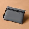 Mini porte-monnaie en toile à fermeture éclair simple, pochette de rangement pour enfants, poche pour argent, couleur unie, porte-monnaie, porte-clés, pour femmes et hommes, mignon, mini porte-monnaie