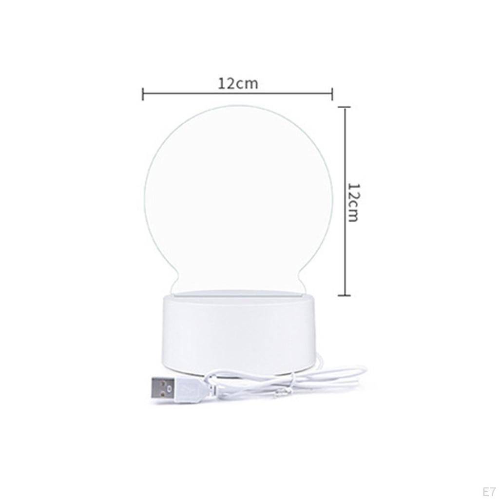 Acrylic Board Memo with Lighted USB Markers Included Message Glowing for ,