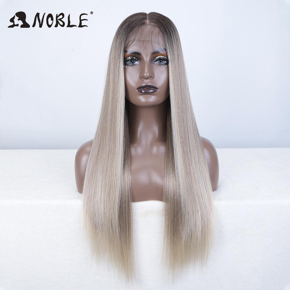 

Noble Synthetic Lace Front Wig 30 Inch 13x7 Long Straight Full Lace Front Wig Lace Part Wig Blonde Wigs For Women Lace Wig (as the picture,150%&30inches&13*7)