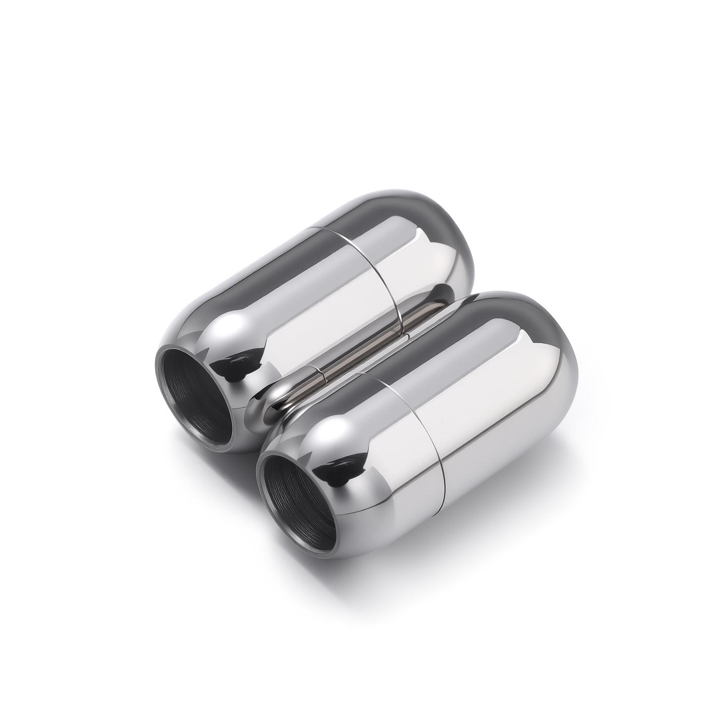 

1pc Stainless Steel 7-12mm Magnetic Clasps Leather Cord Bracelet Magnet Lace Buckle Necklace DIY Connectors Jewelry Making 7x16mm