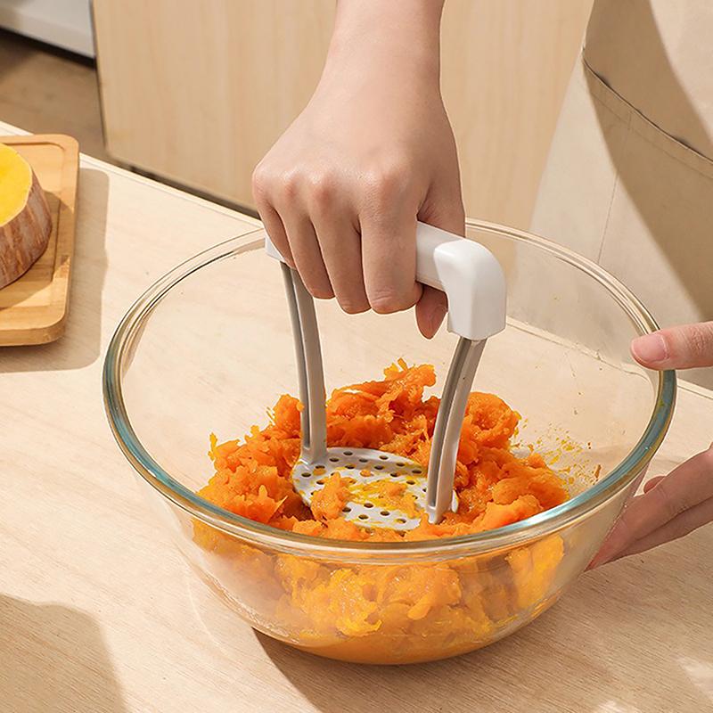 1Pc Plastic Manual Potato Ricer Masher Creative Potatoes Pumpkin Sweet Potato Masher Auxiliary Food Masher Kitchen Gadgets